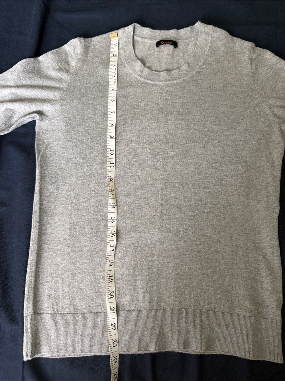 Quince heather gray cotton/cashmere crewneck sweater. Size M. - Picture 8 of 8